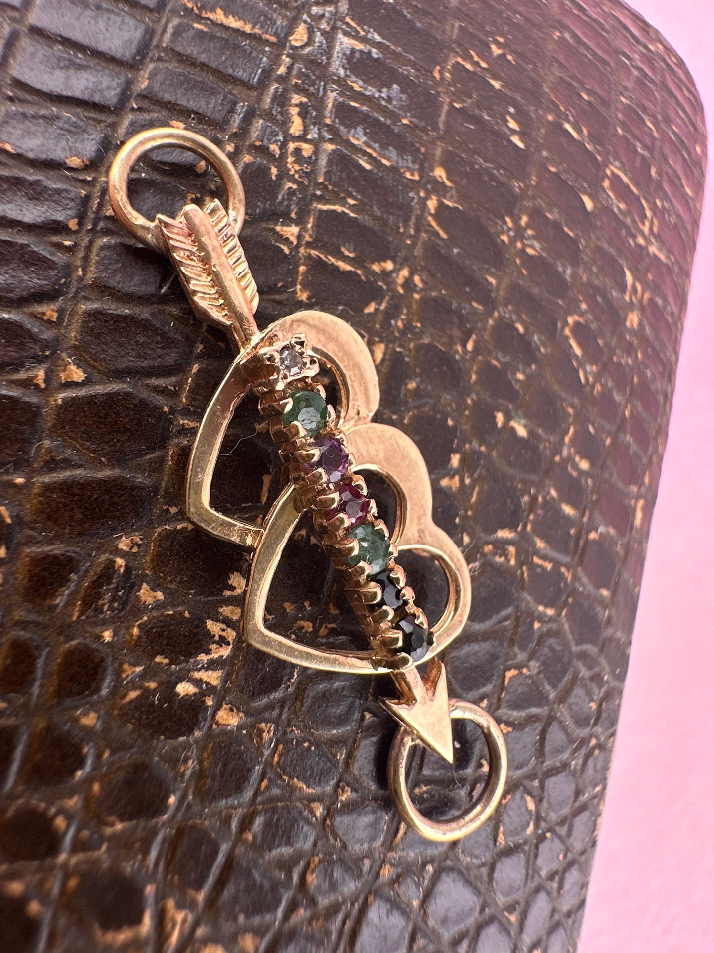 9ct Gold ‘Dearest’ Heart and arrow extender