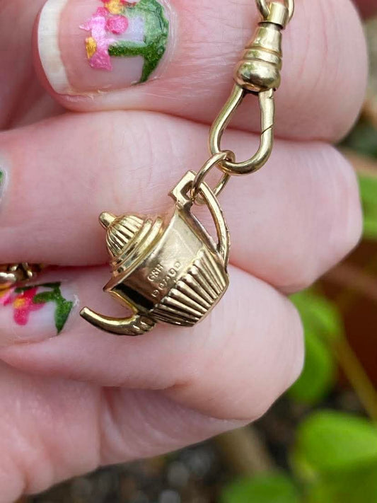 Vintage 9ct Gold Teapot charm