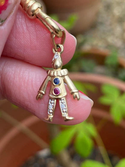14ct Gold Clown charm