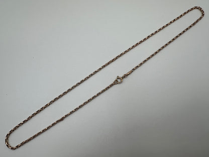 Antique 9ct Gold Wrapped Belcher chain with bolt clasp