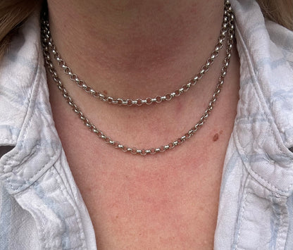 Sterling Silver Belcher/Rolo chain