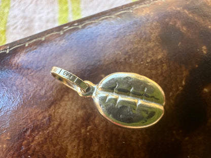 9ct gold Coffee Bean charm