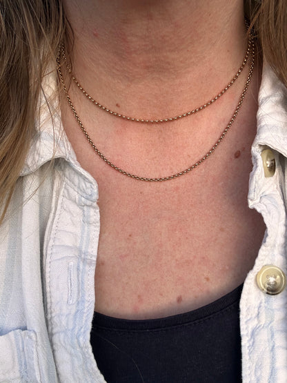 Vintage 9ct Gold long Belcher chain
