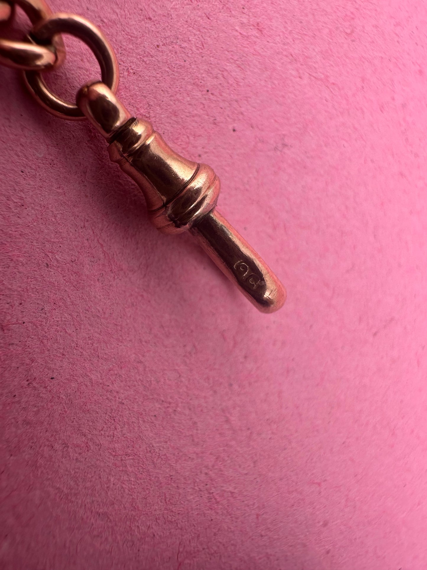 9ct Rose Gold Curb extender