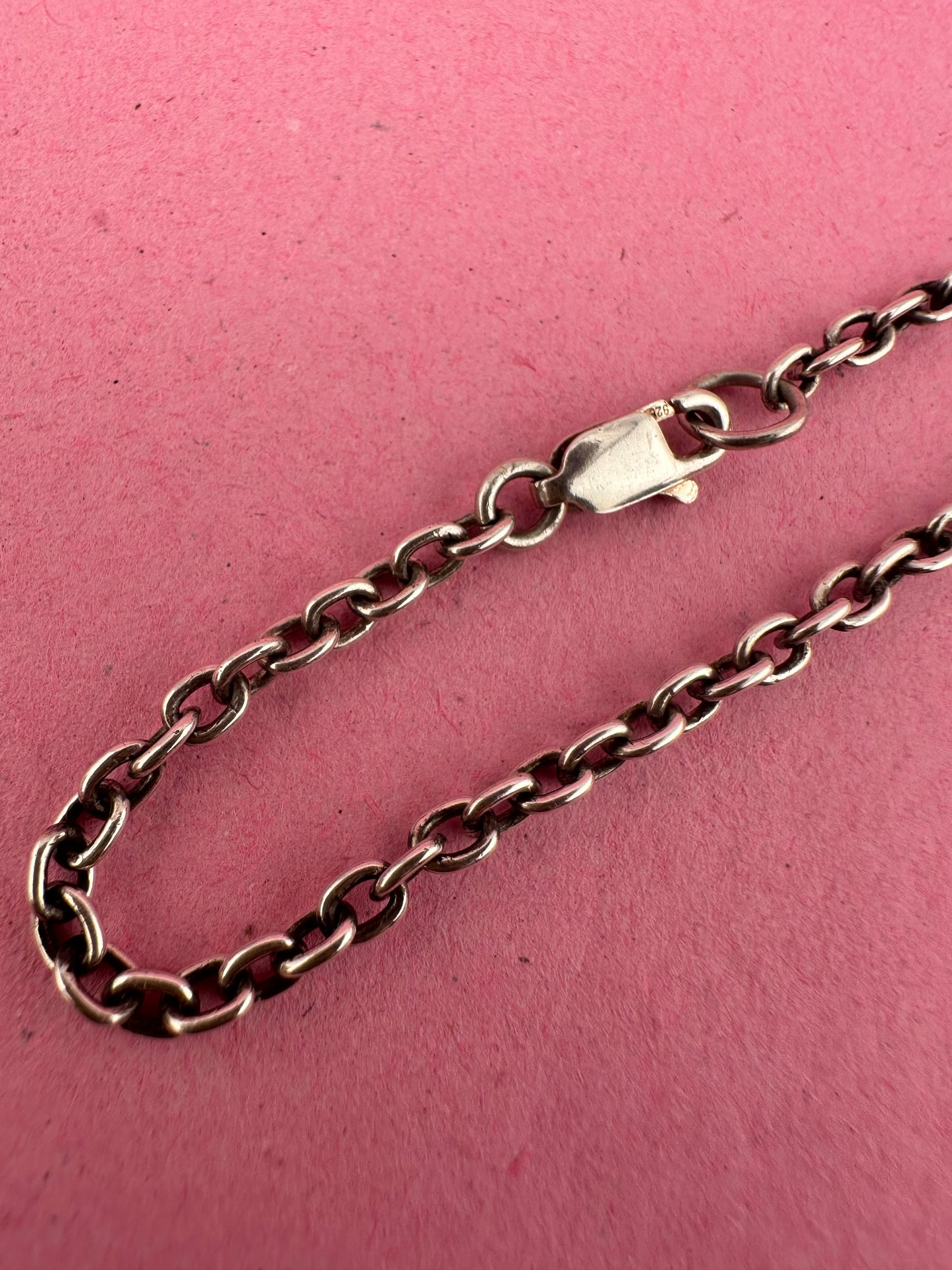 Sterling silver cable bracelet