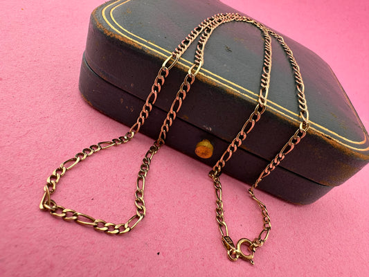 Vintage 9ct Gold Figaro chain