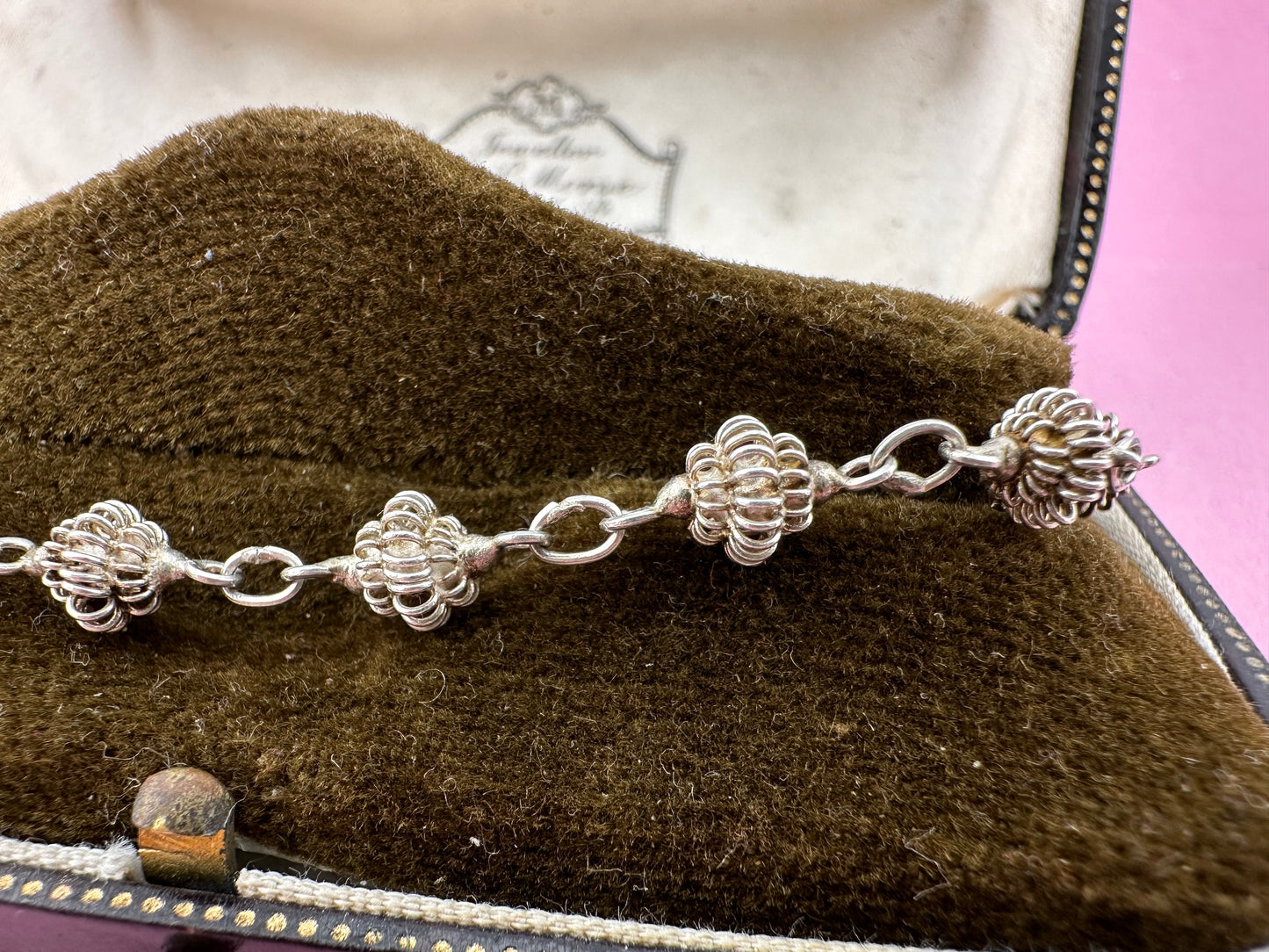 Sterling silver Bauble Link bracelet