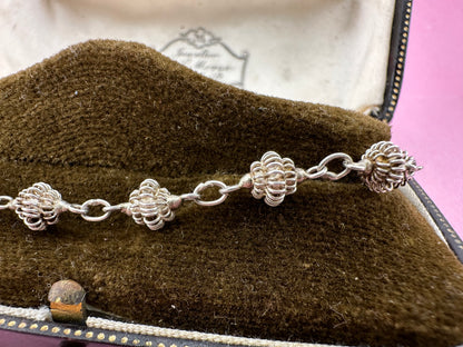 Sterling silver Bauble Link bracelet