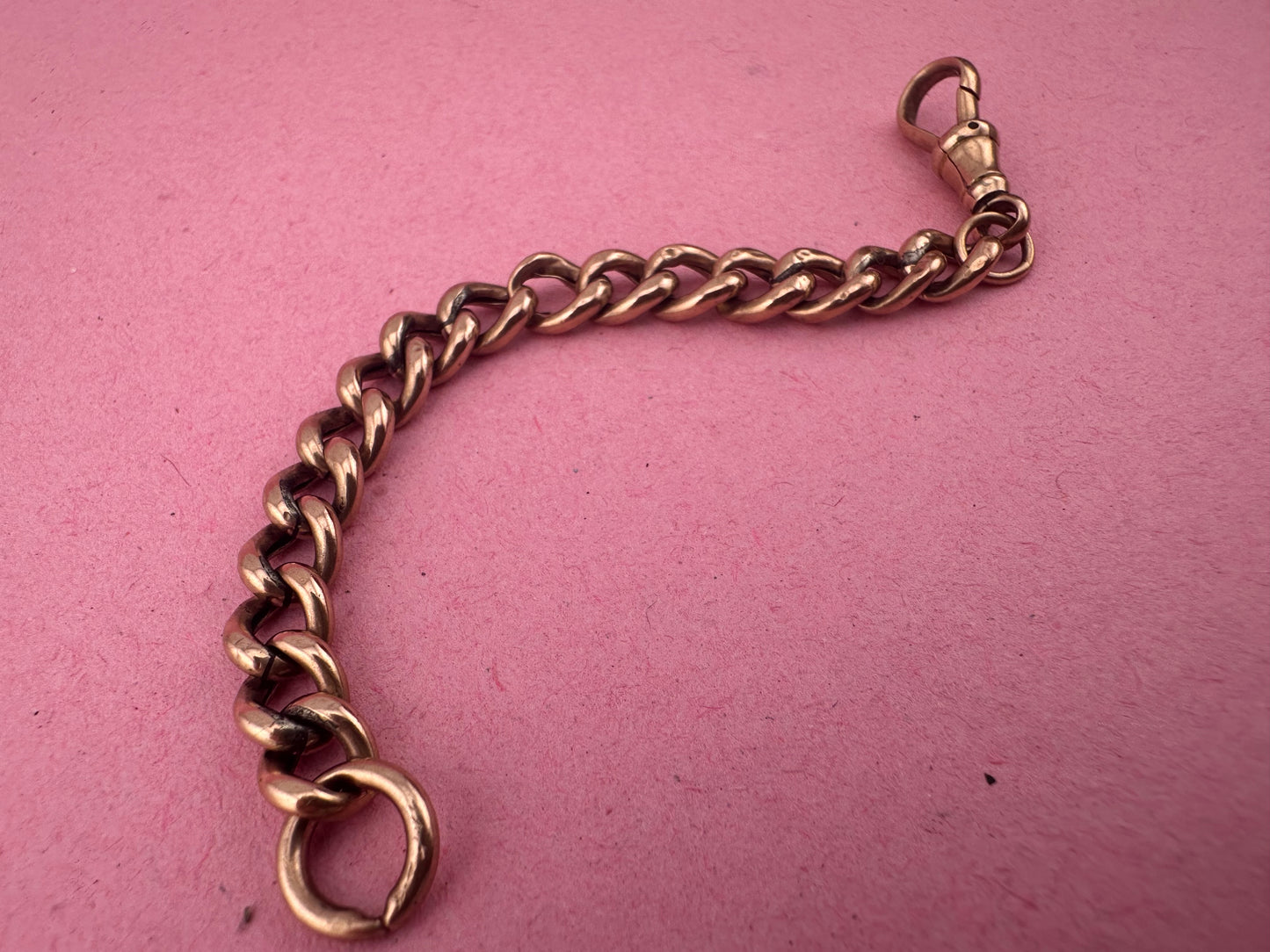 9ct Rose Gold Curb extender