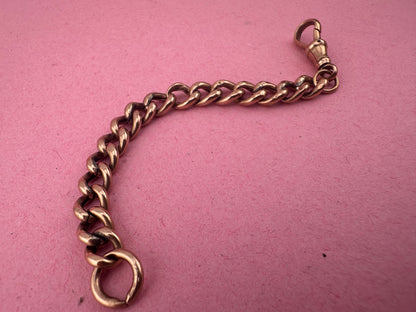 9ct Rose Gold Curb extender