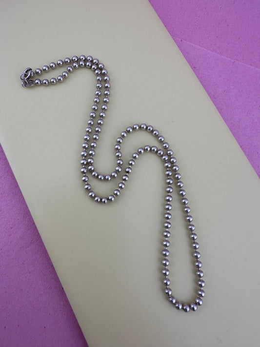 Vintage Sterling Silver Ball chain