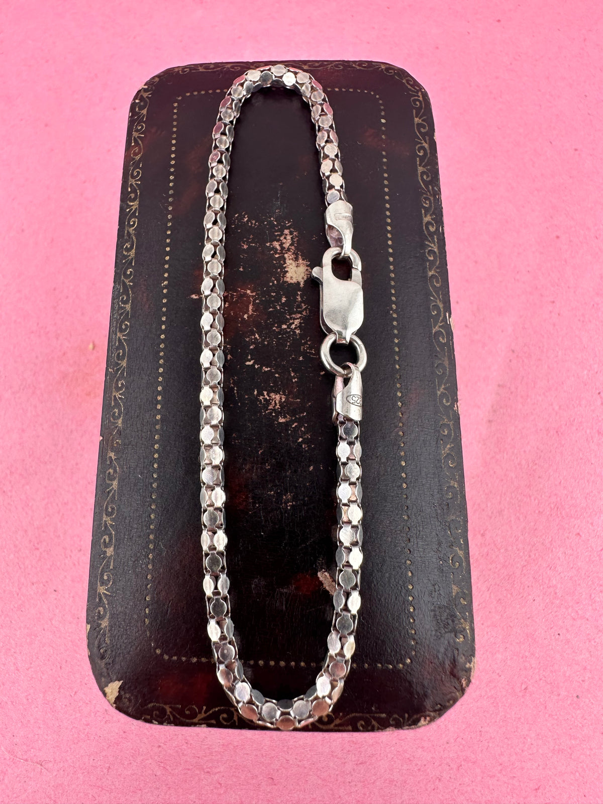 Sterling Silver Disco Link bracelet