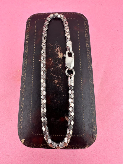 Sterling Silver Disco Link bracelet