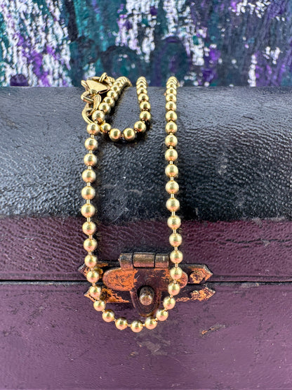 Vintage 18ct Gold Ball chain