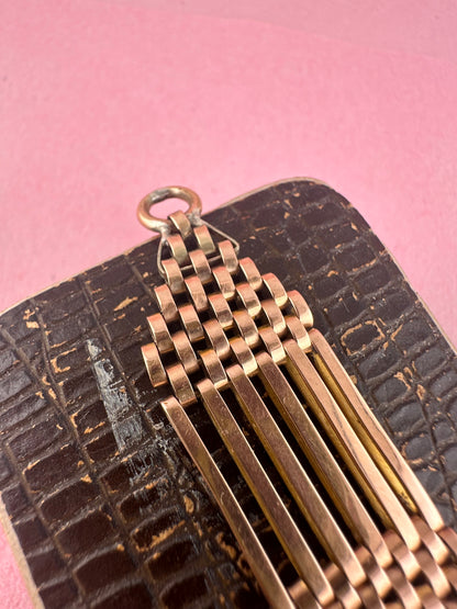 9ct Rose Gold Gate Extender with dogclip