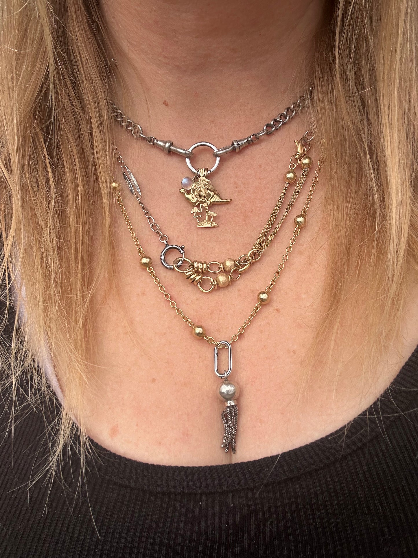 Sterling Silver Orb tassel
