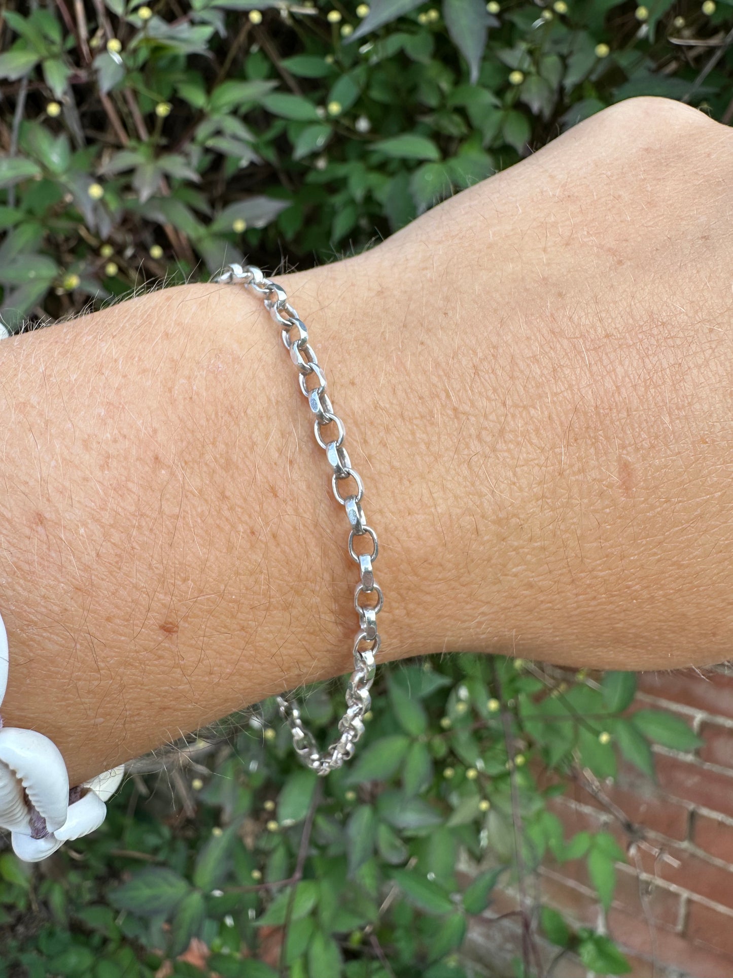 Sterling Silver Biker bracelet
