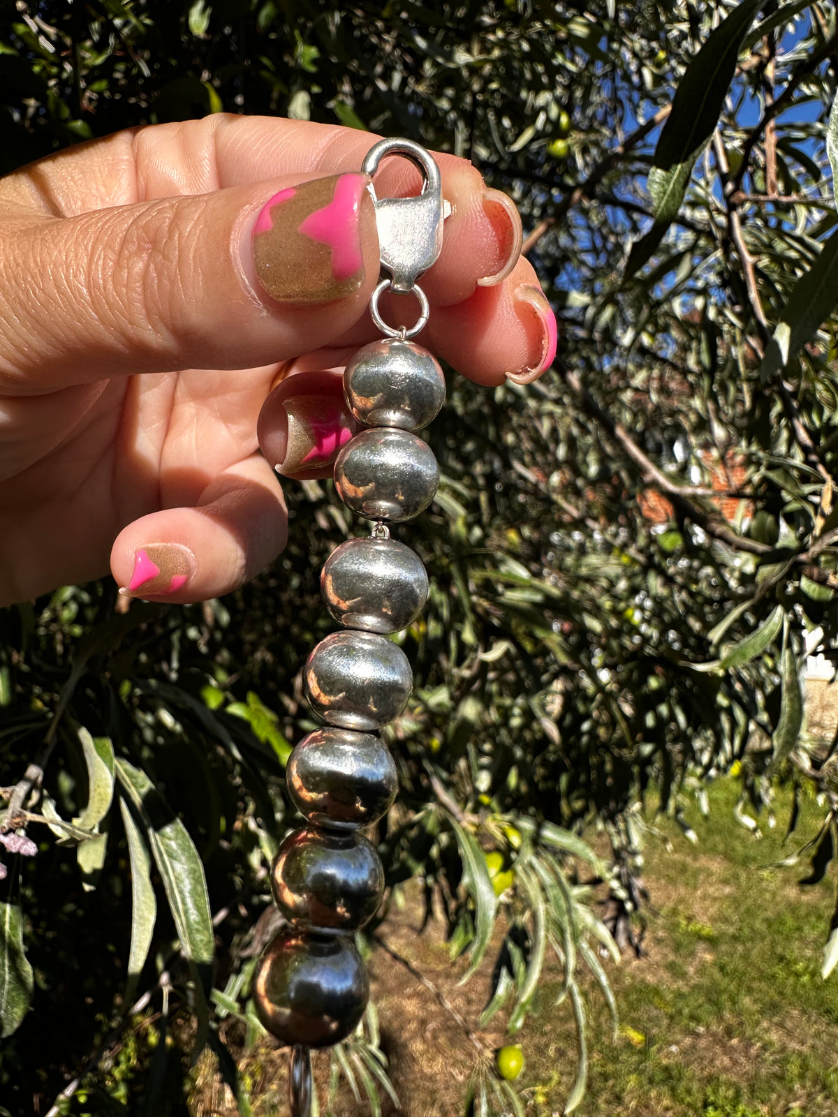 Sterling Silver Ball Extender with XL lobster clasp