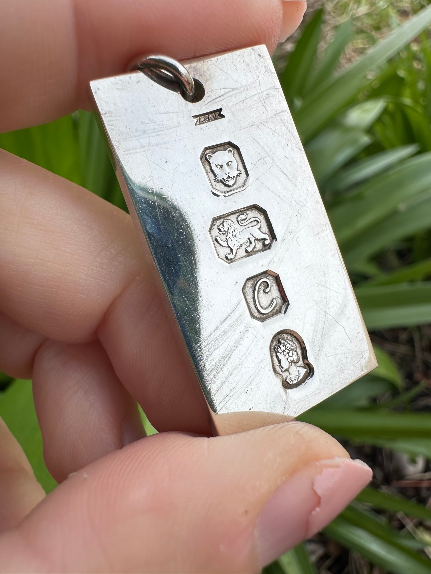 Silver Ingot Pendant, Queen Elizabeth II Silver Jubilee, 1977