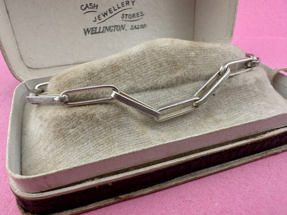 Sterling Silver Paperclip bracelet