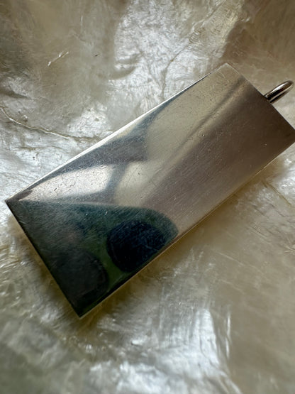 Vintage Silver Ingot pendant - Queen Silver Jubilee 1977
