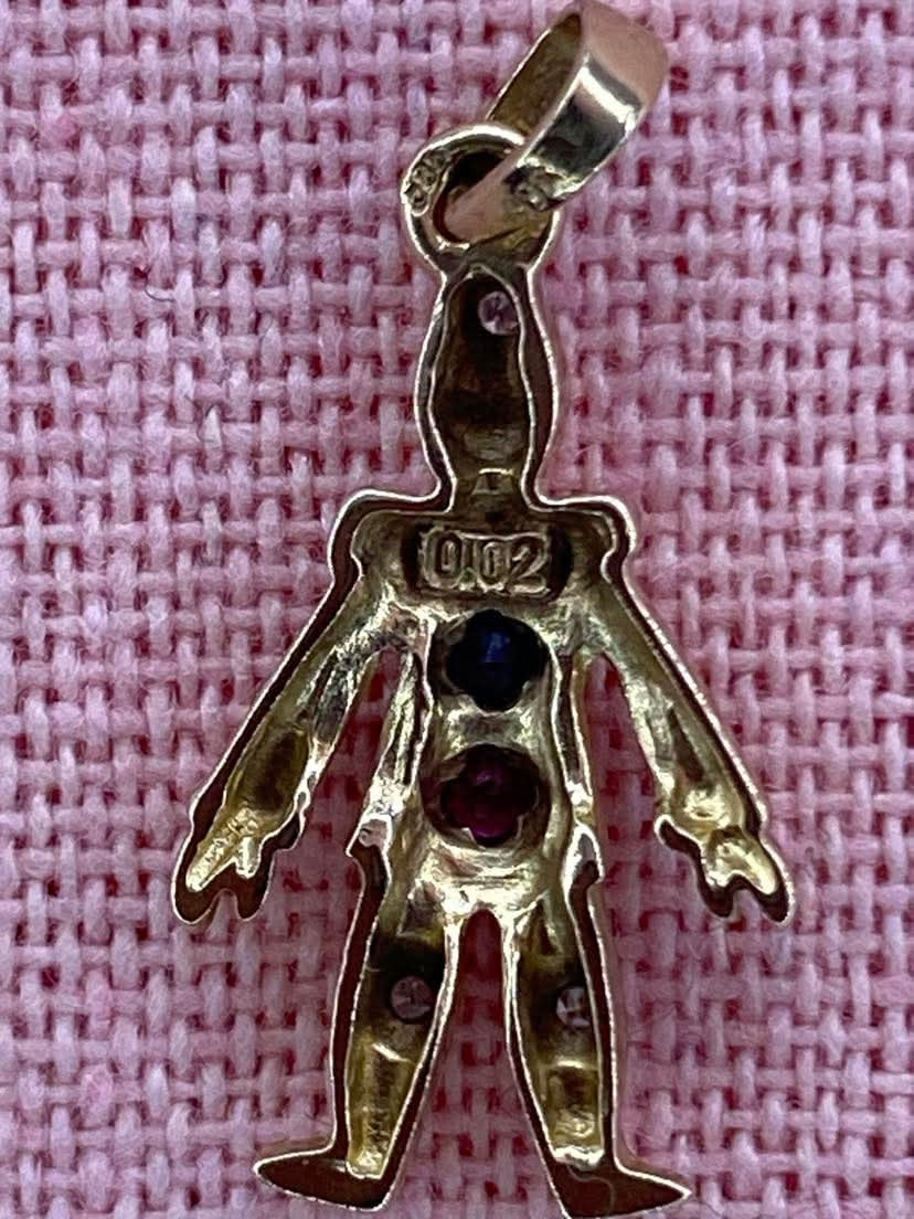 14ct Gold Clown charm