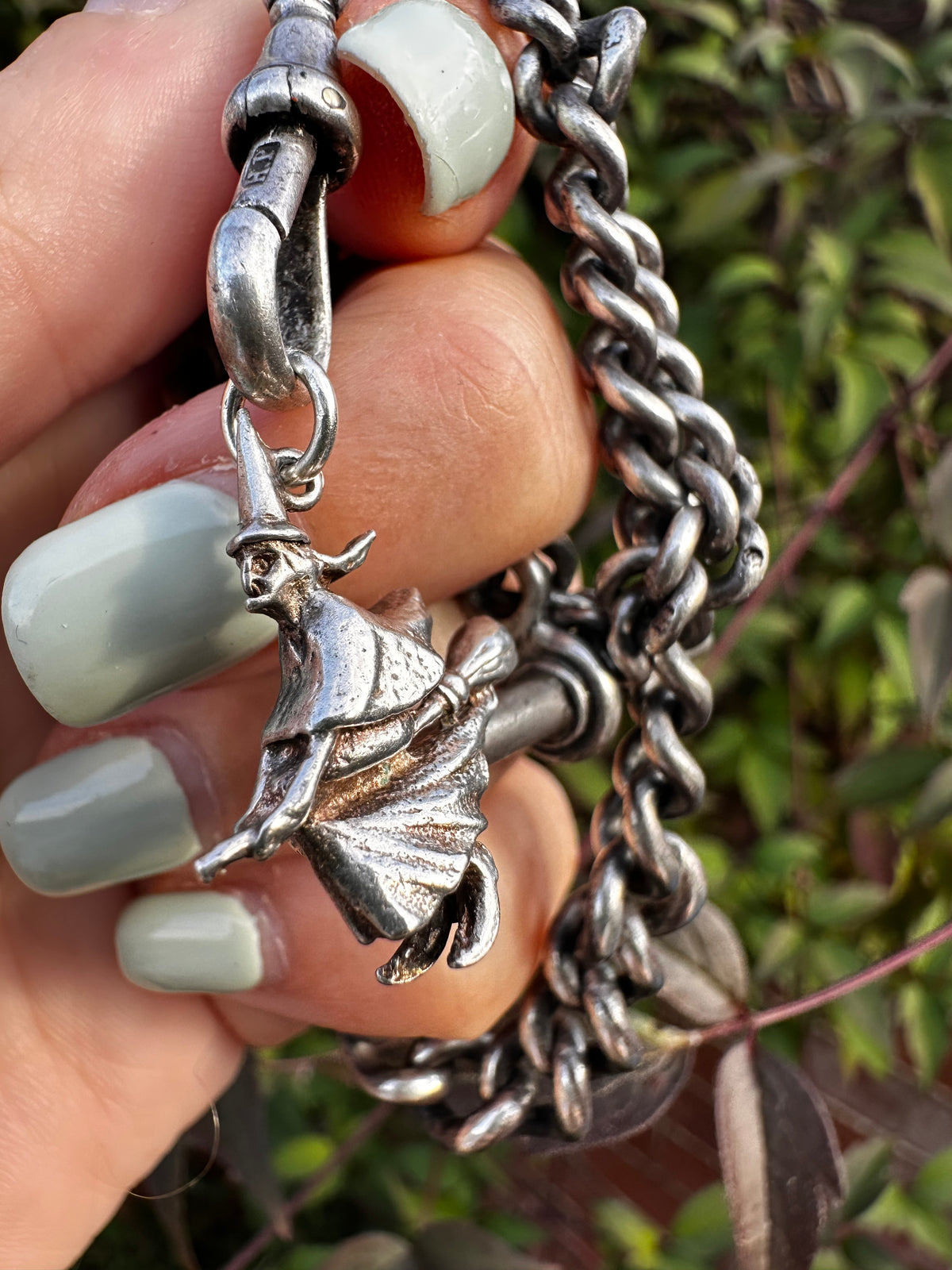 Sterling Silver Witch pendant