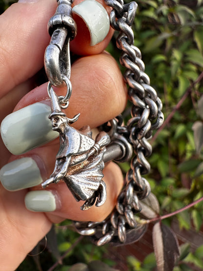 Sterling Silver Witch pendant
