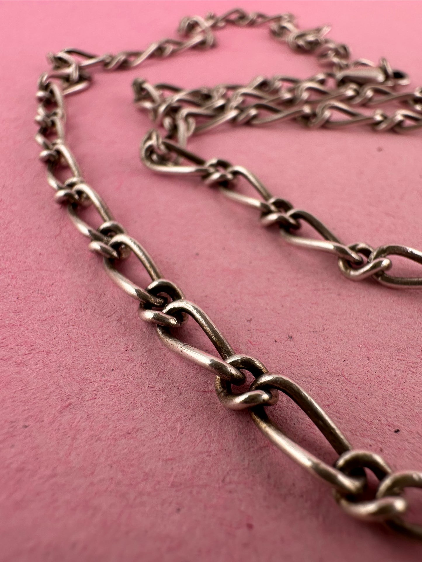 Sterling Silver Long and Short Curb chain