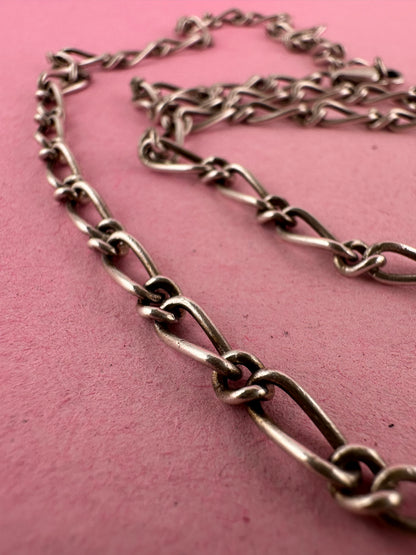 Sterling Silver Long and Short Curb chain
