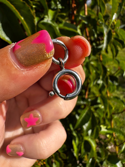 Sterling Silver Bolt clasp
