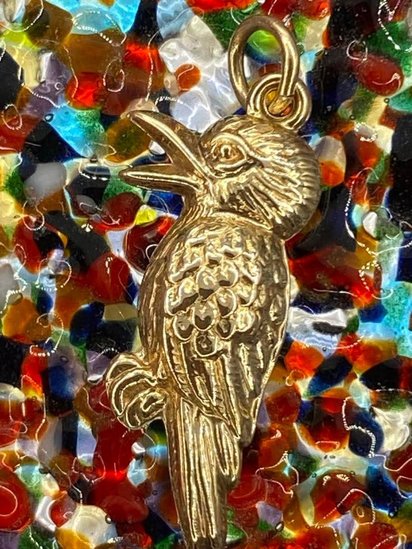 Vintage 9ct Gold Kookaburra charm