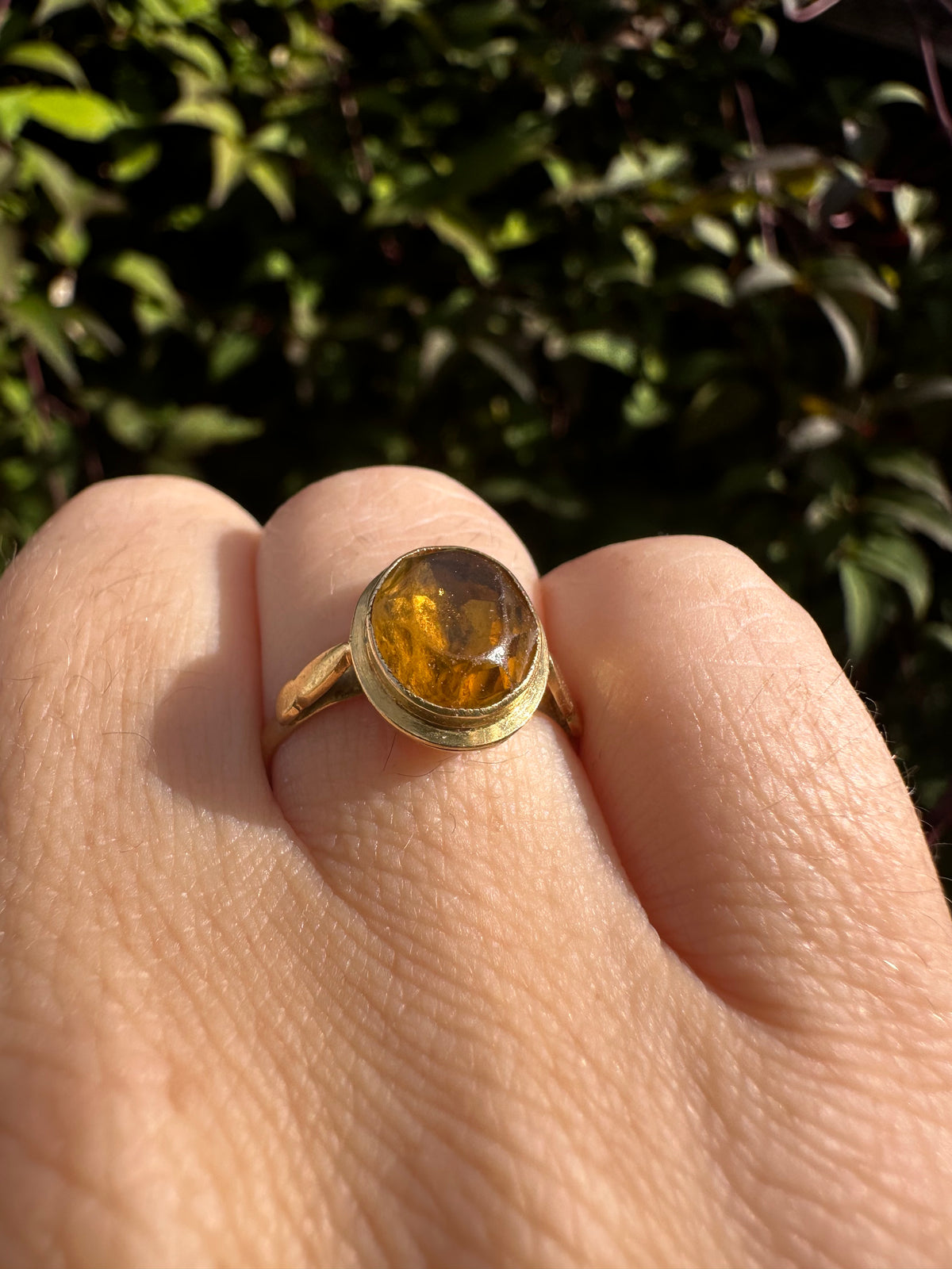 18ct Gold Yellow Paste Ring