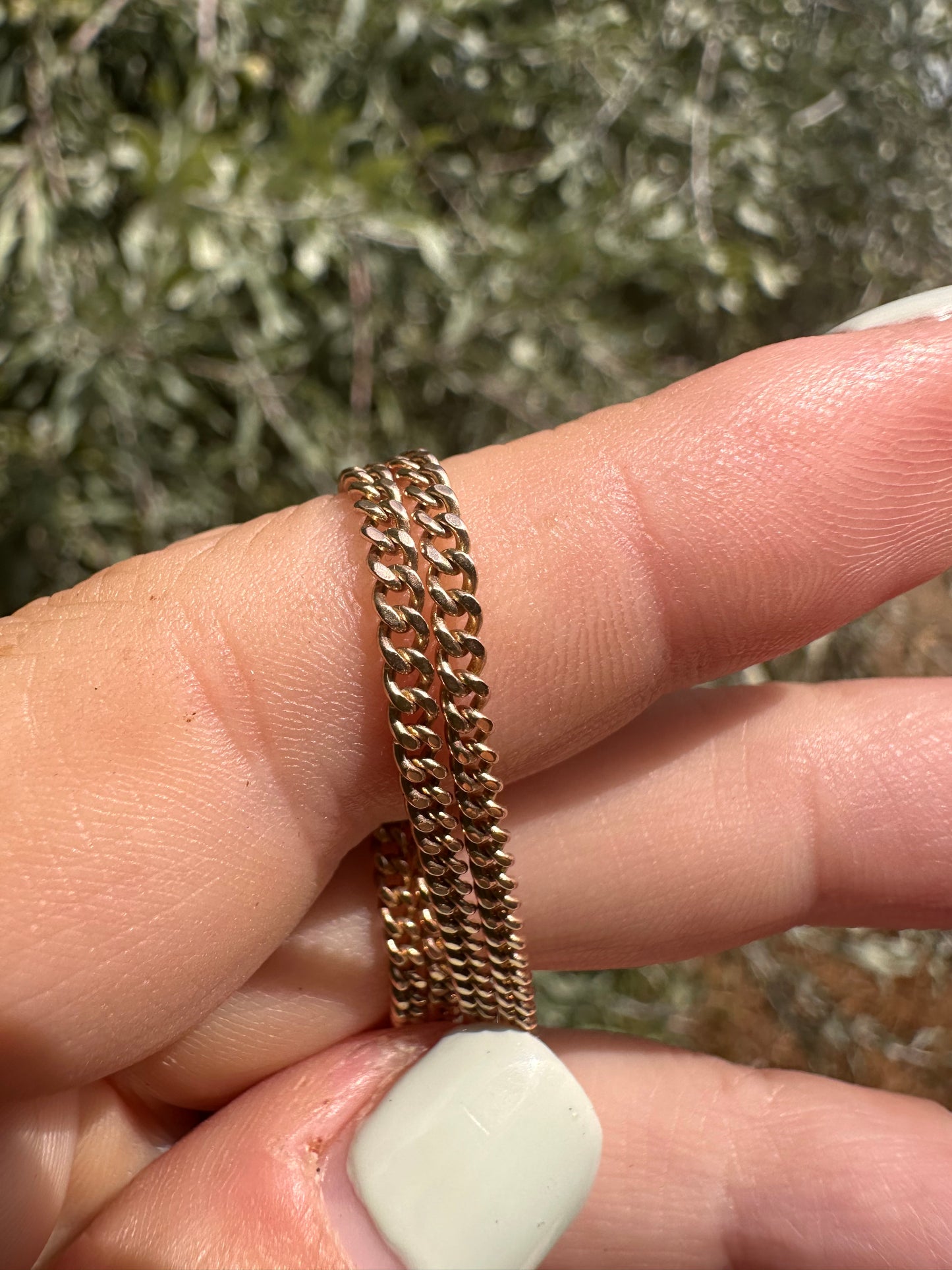 Vintage UnoAerre 9ct Rose Gold Curb chain