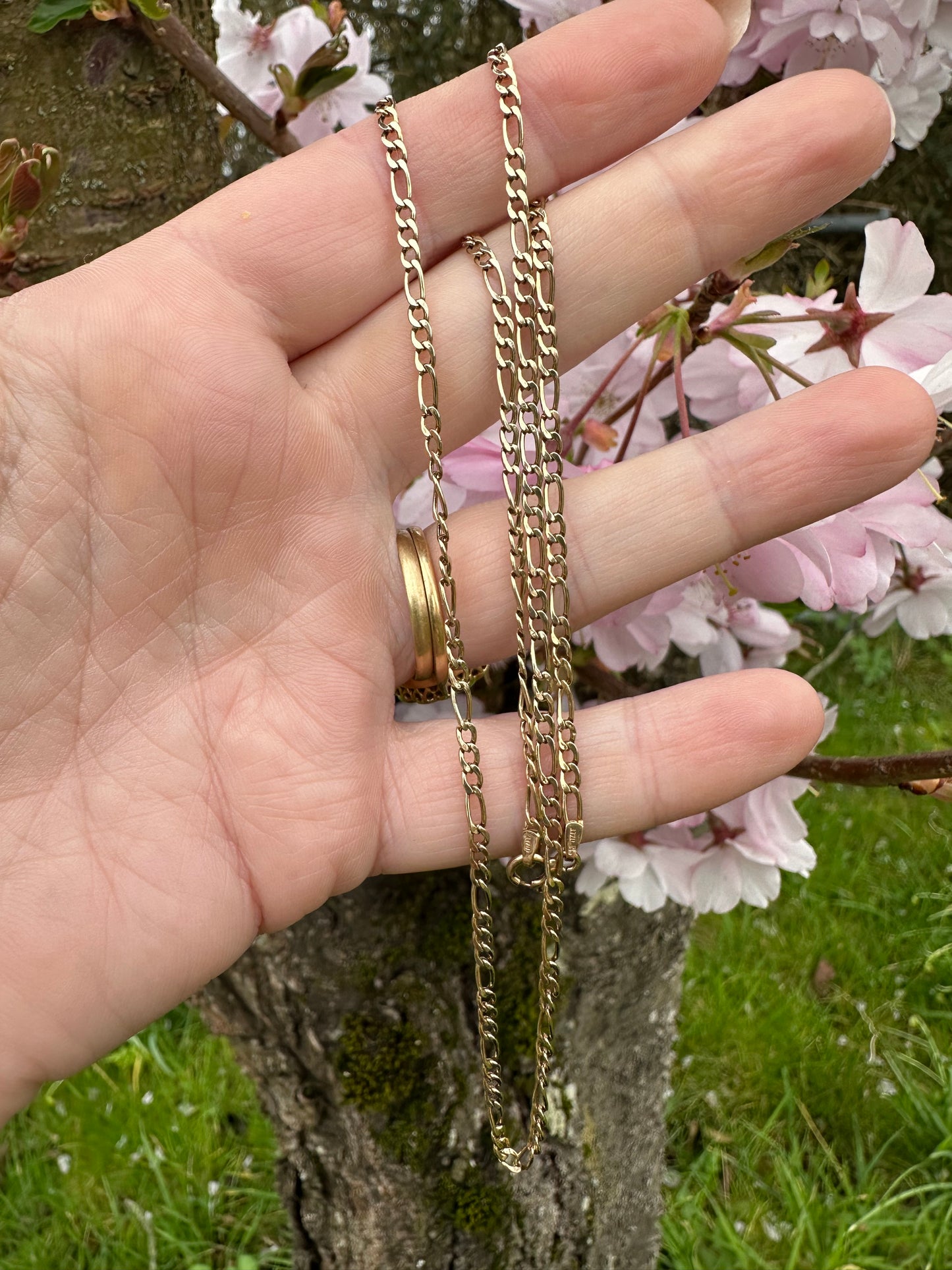 Vintage 9ct Gold Figaro chain
