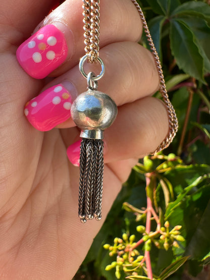 Sterling Silver Orb tassel