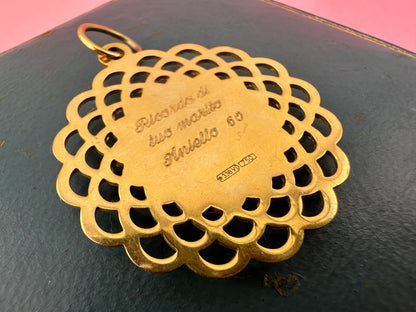 Vintage 18ct Gold Fortuna Pendant