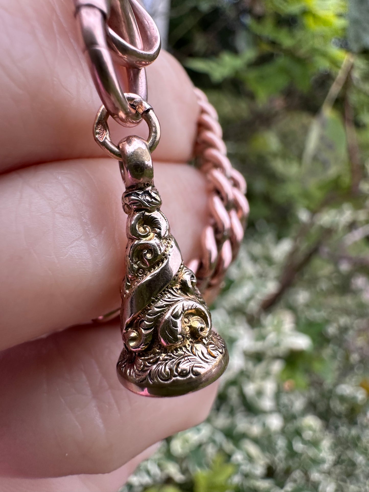 Antique 9ct Gold Blood Stone fob