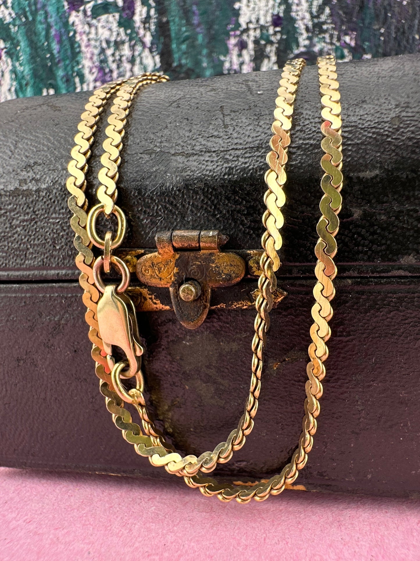 Vintage 9ct Gold S-Link Chain