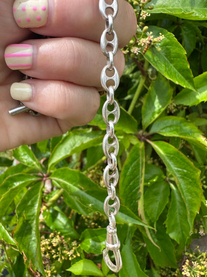 Vintage Sterling Silver Mariner Extender with dog clip