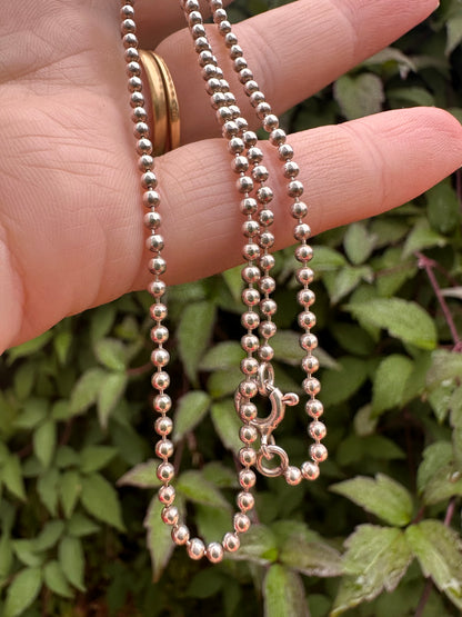 Sterling Silver ball chain