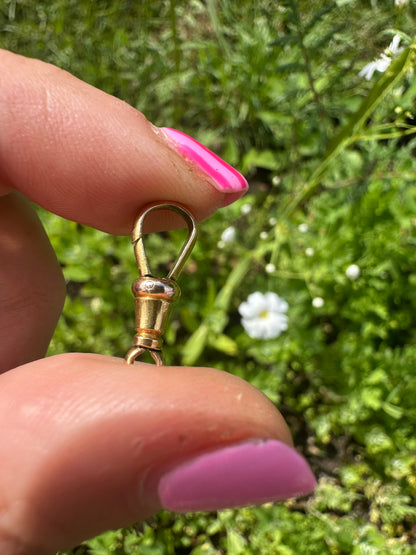Antique 9ct Gold Dog clip