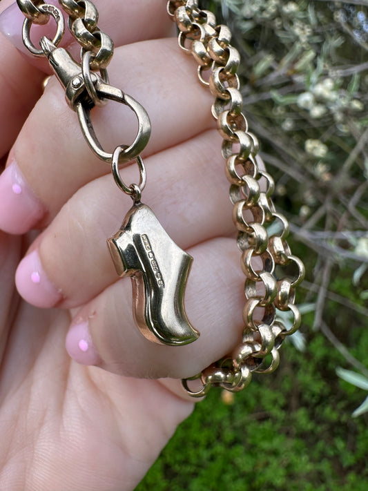 Vintage 9ct Gold Clog charm