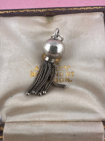 Sterling Silver Orb tassel