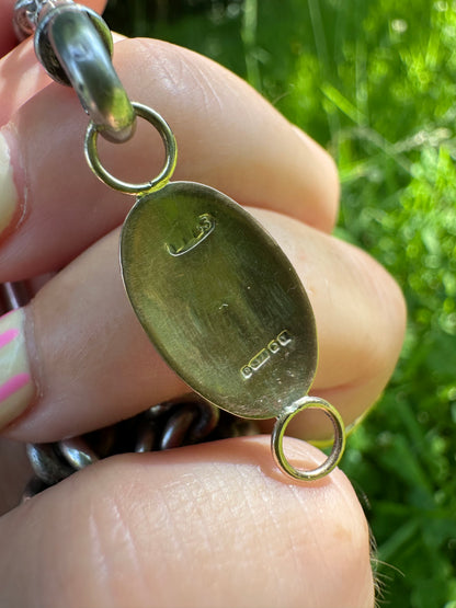 Antique 9ct gold Oval Extender- no clasps