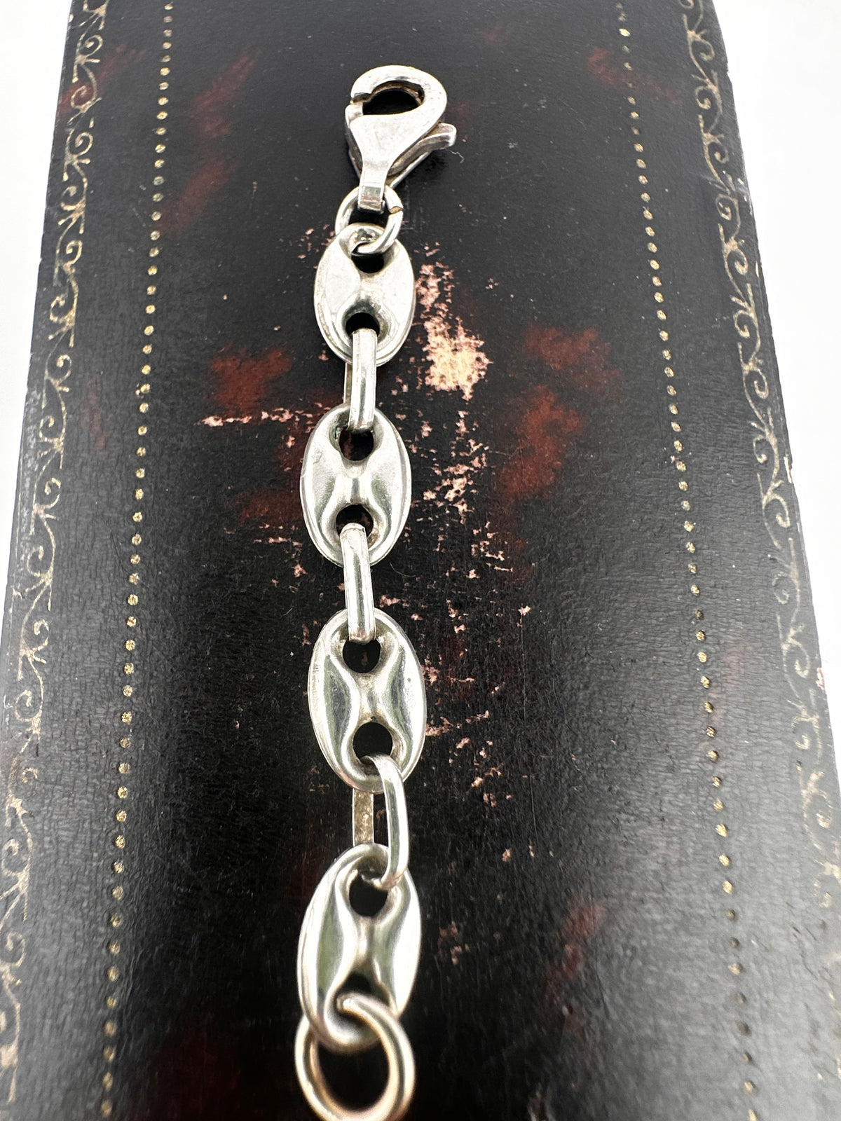 Vintage Sterling Silver Puffy Mariner chain extender
