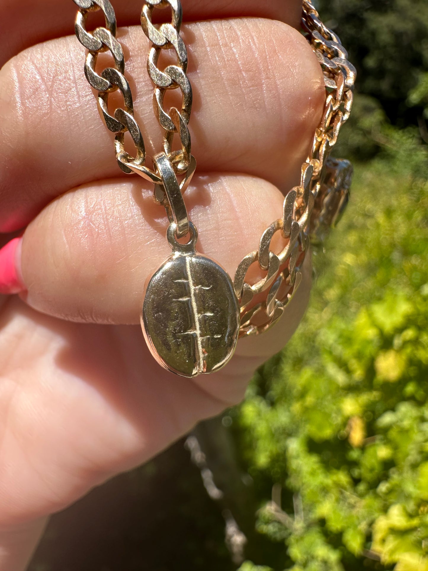 9ct gold Coffee Bean charm