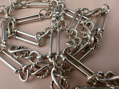 Sterling Silver Trombone with Celtic knot chain