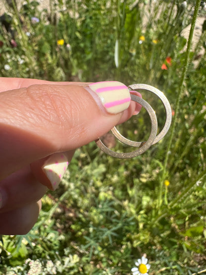 Vintage 9ct gold Round Hoops