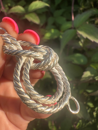 Sterling Silver Knot Claspless extender